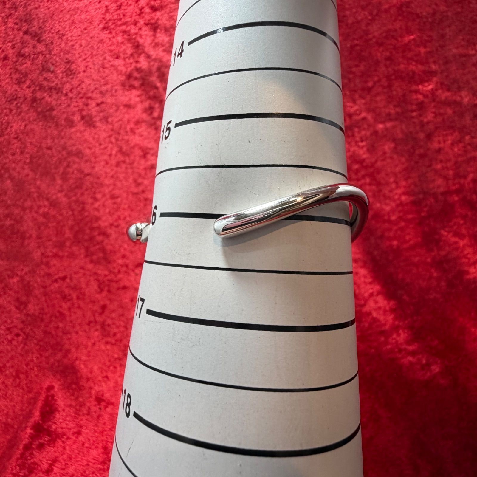 Georg Jensen Sterling Silver 925 OFFSPRING Cuff Bracelet L 16cm 6.3in w/Dust Bag