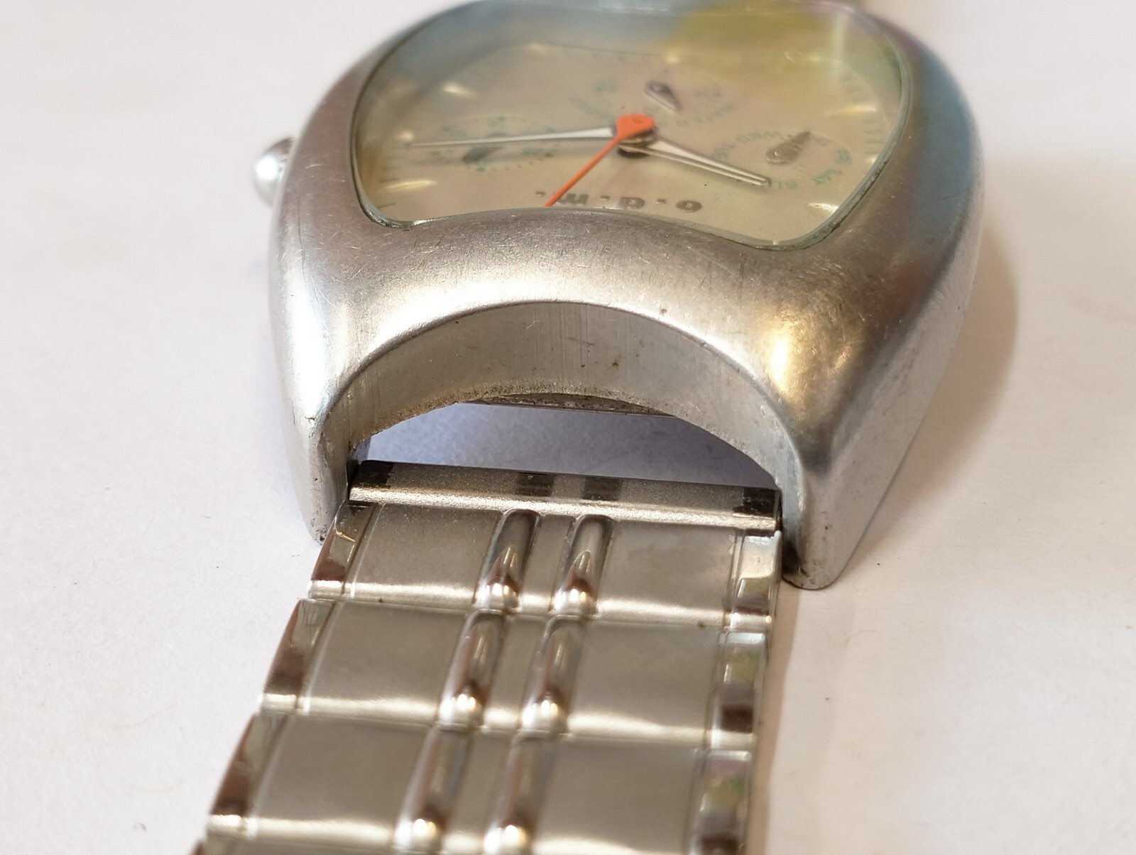 O.D.M. MULTIFUNCTION QUARTZ SILVER DIAL 840803 JAPAN MEN’S FULL WORKING VINTAGE