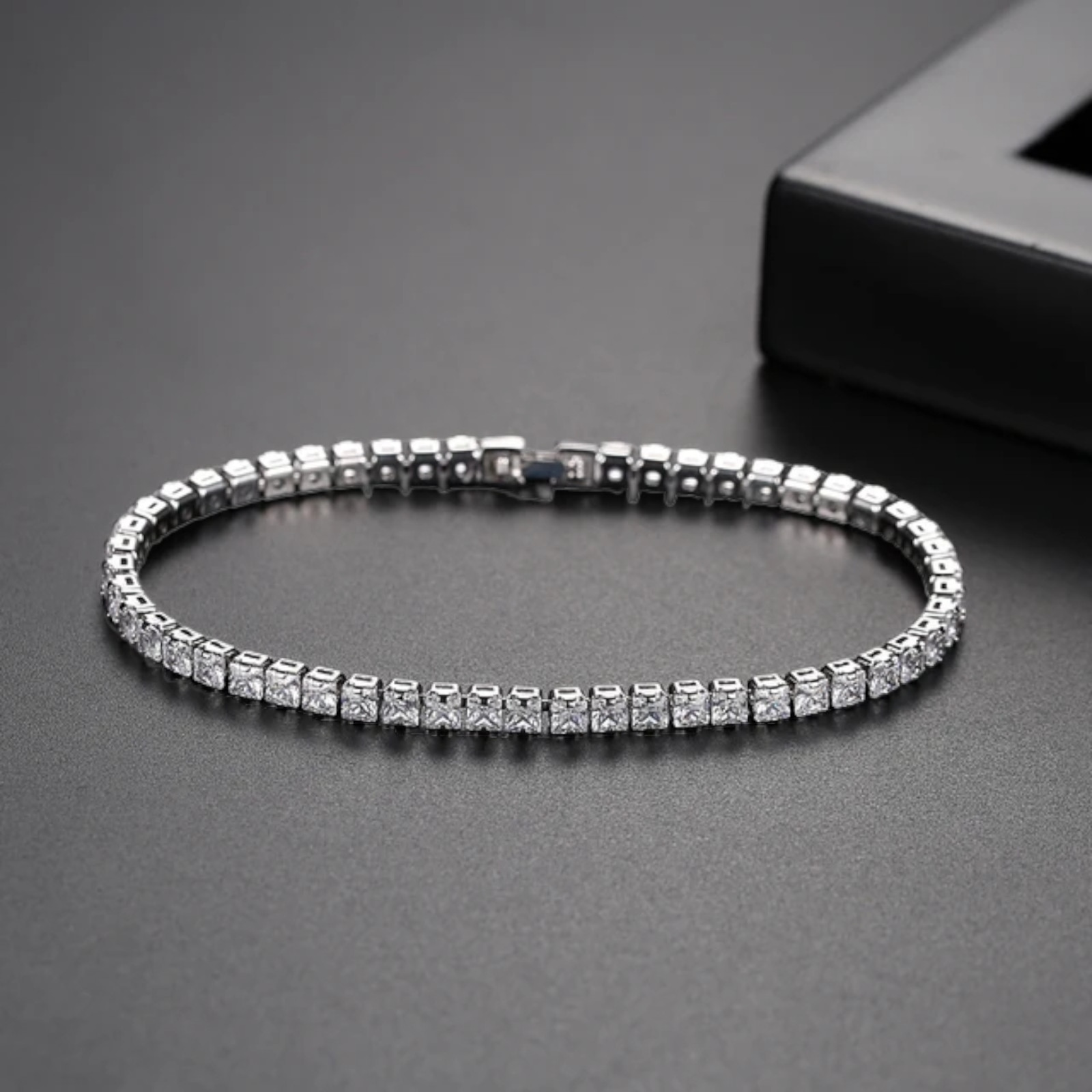 Tennis Bracelet With Cubic Zirconia Hip Hop Jewelry Unisex Gold Plated For Women