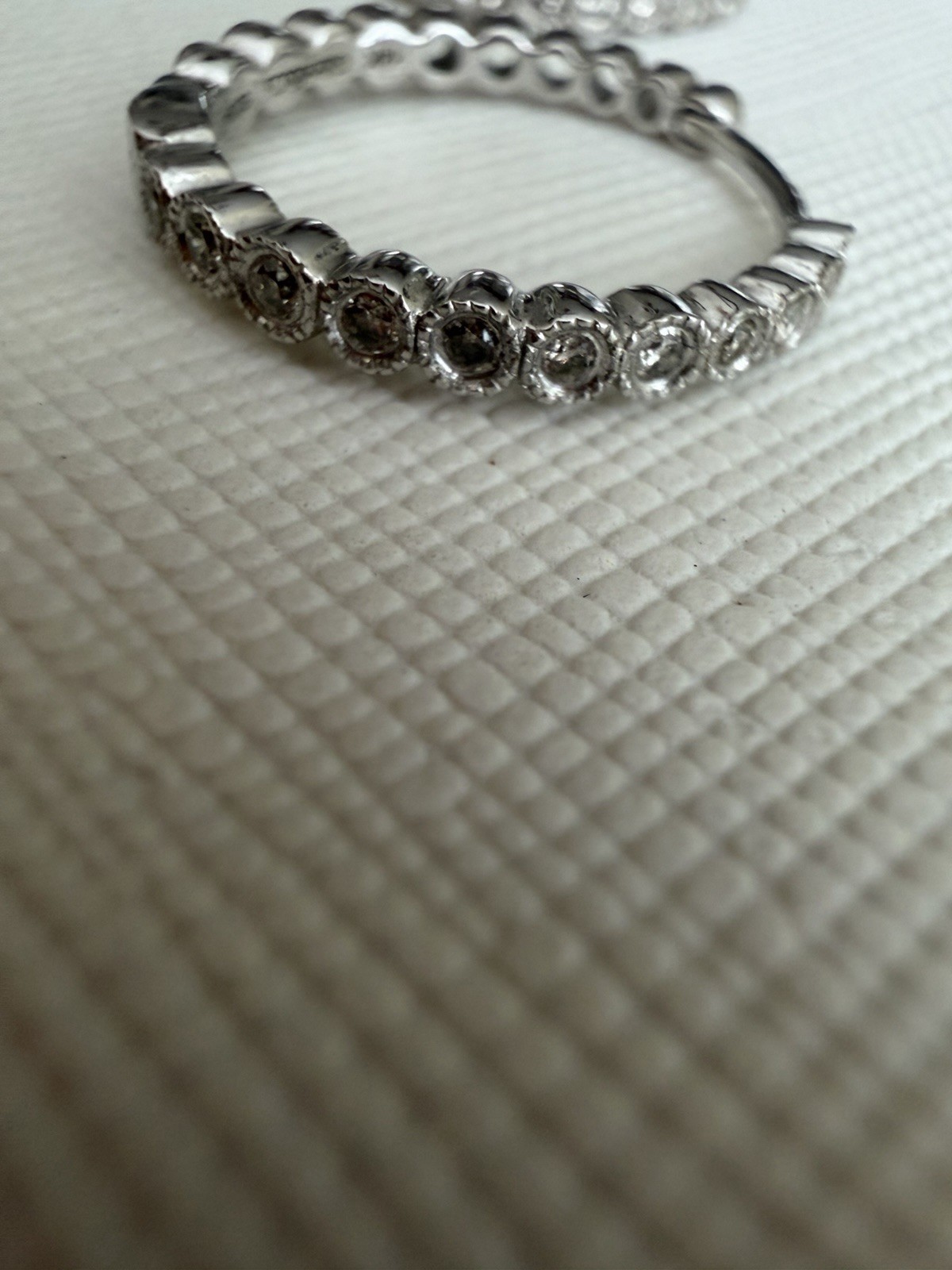 Gabriel & Co. 14K White Gold Diamond Huggies Earrings