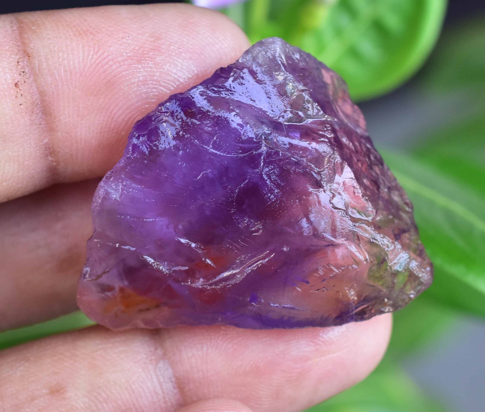 100% Natural Bi-Color Bolivian Ametrine 77.55 CT Certified Facet Grade Rough