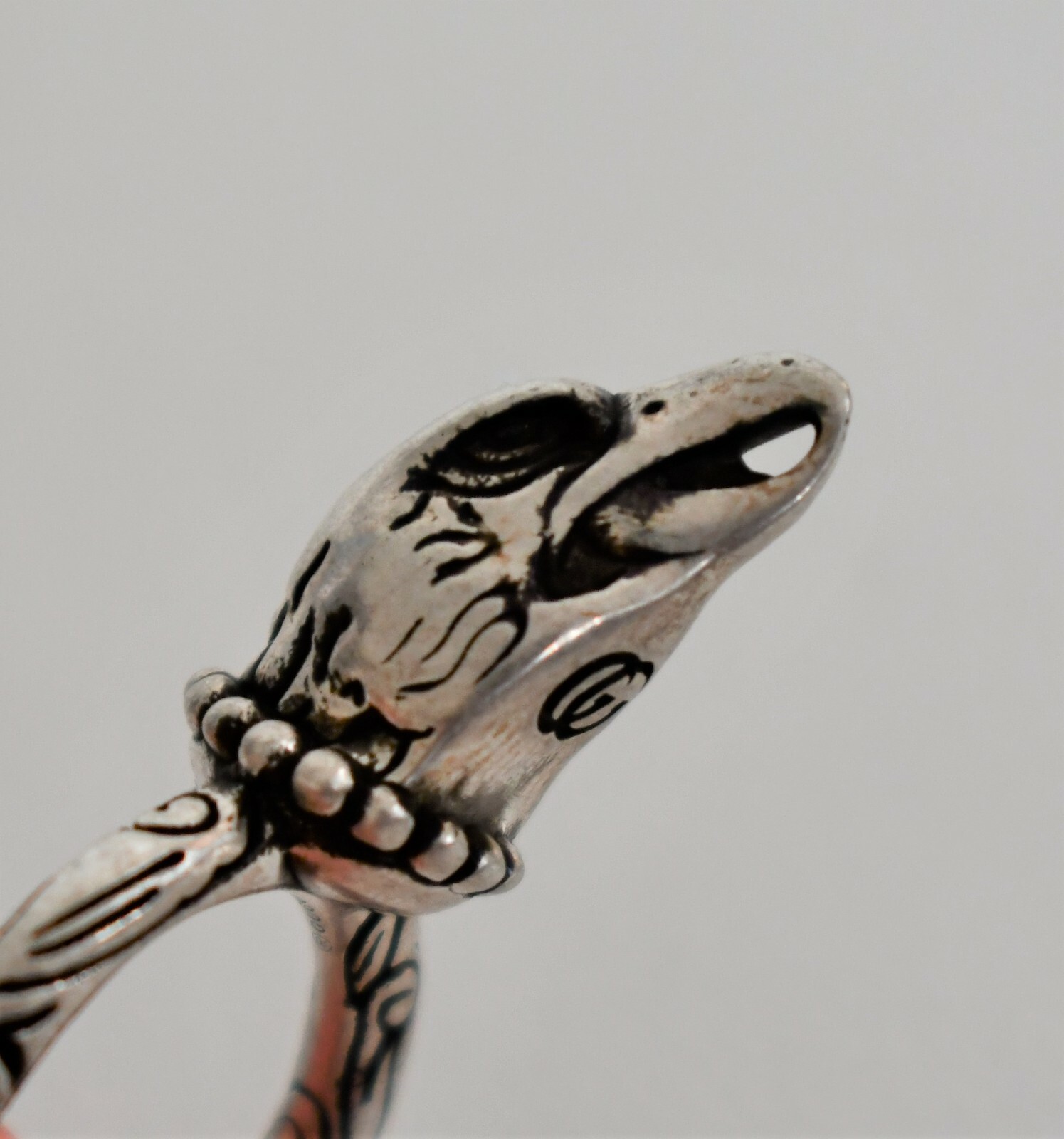 🆕GUCCI *ANGER FOREST* EAGLE HEAD .925 STERLING SILVER Men’s Ring IT-25 US-11