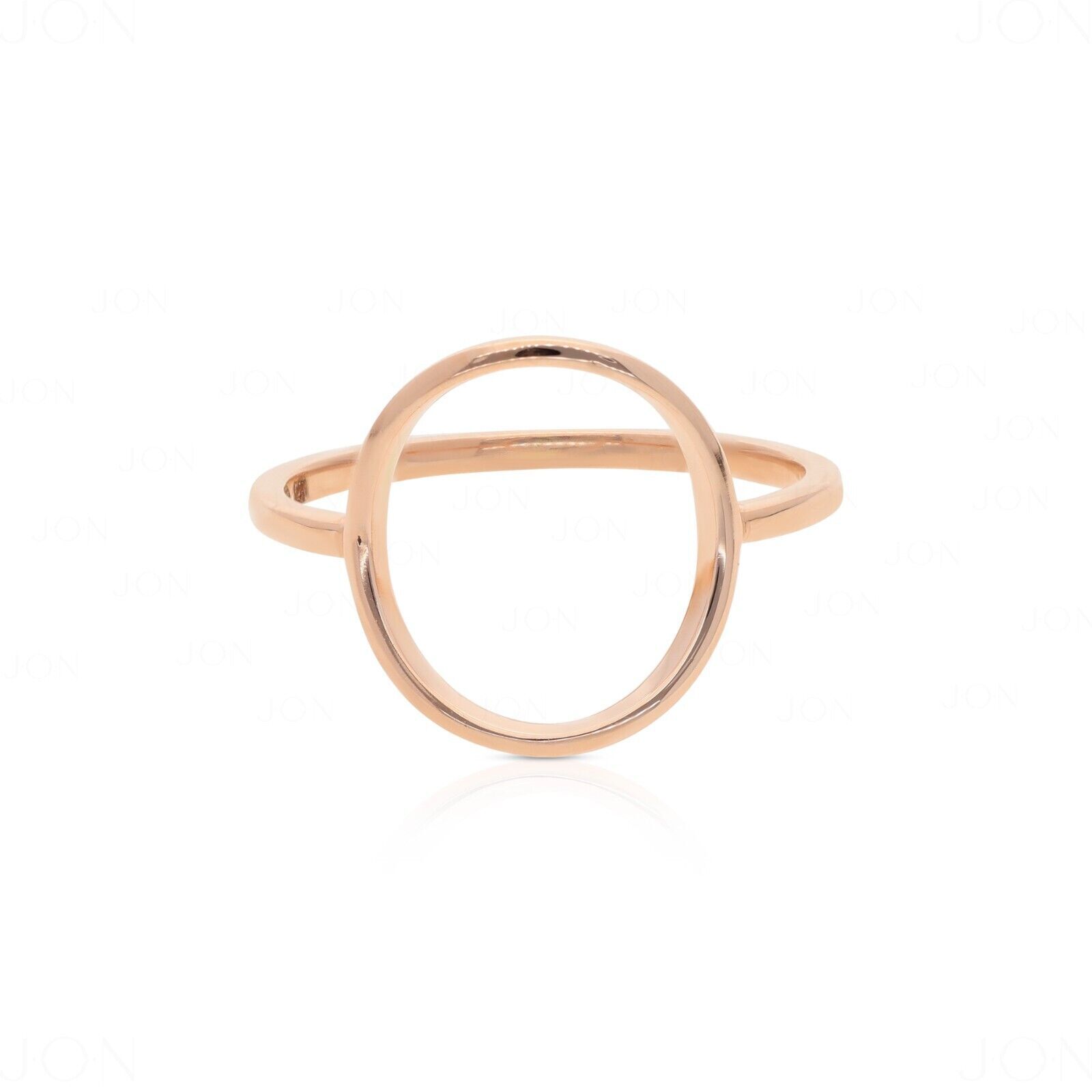 Solid Gold – 1.3 mm Thick Open Circle Ring Size -3 to 8 US