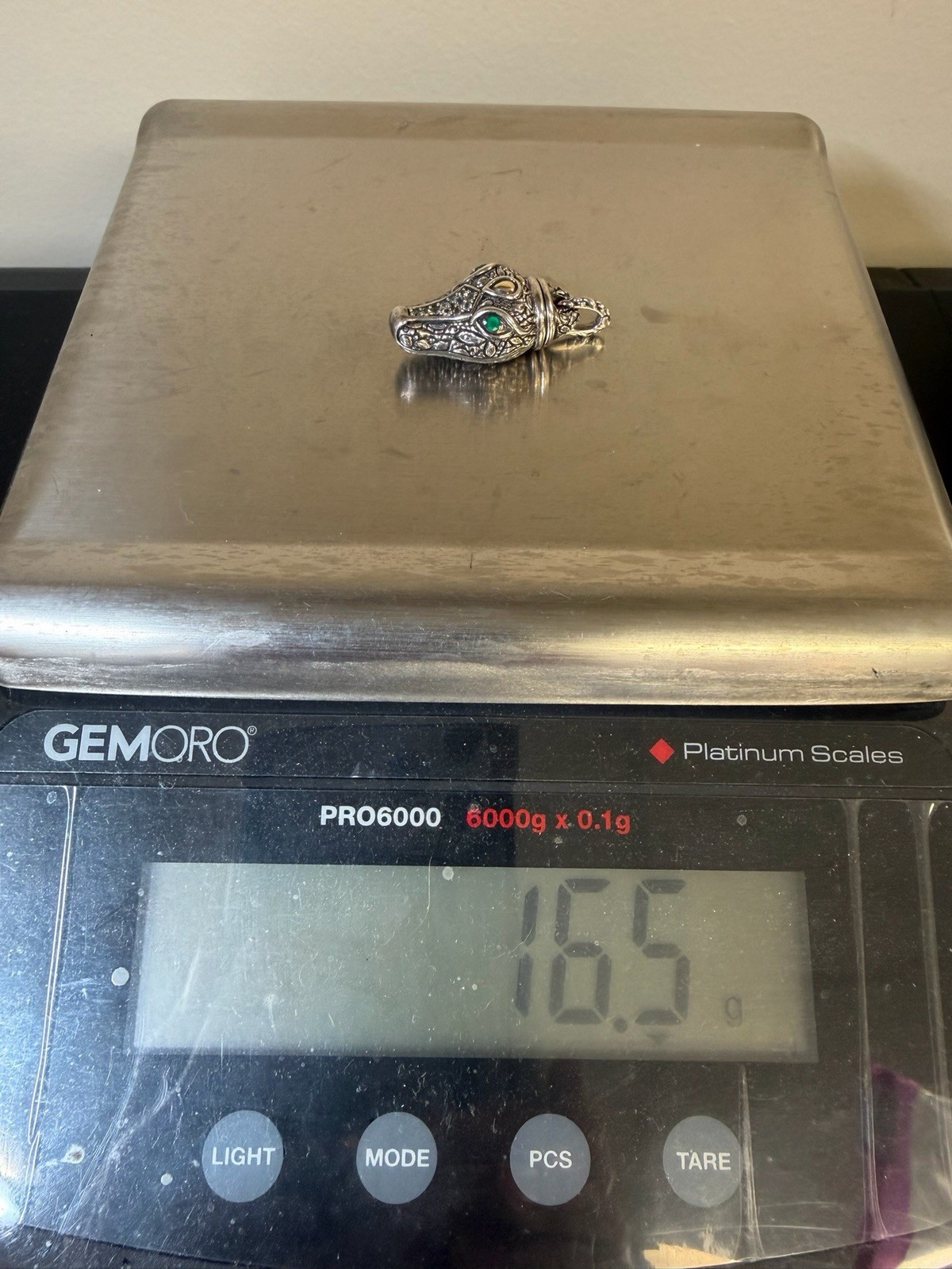 JOHN HARDY JAI Sterling 14K Accent Alligator/Crocodile PENDANT