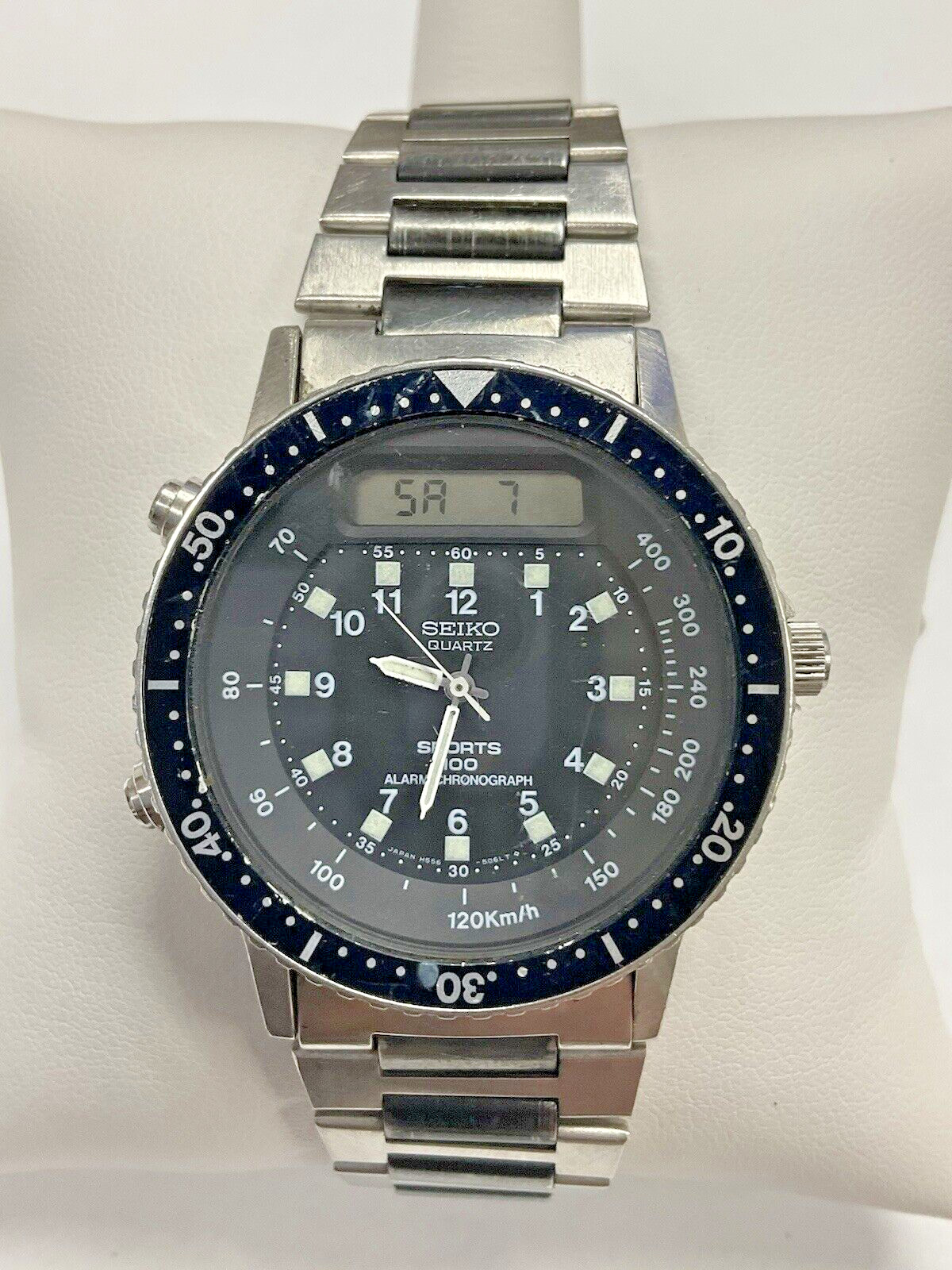 Vintage Men’s Seiko Baby Arnie H556-5029 Alarm Chrono