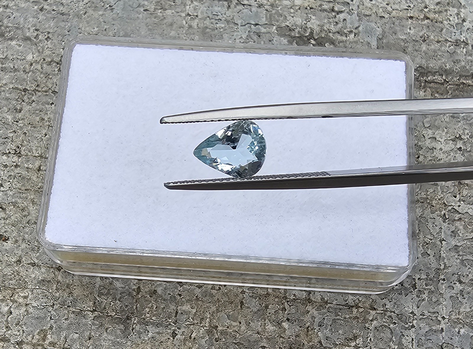 Aquamarine 8.9×6.9mm Pear Shape Loose Gemstone!