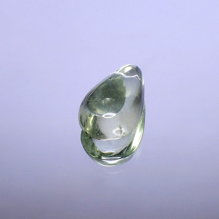 Green Amethyst Cabochon, Natural Gemstone, Healing Stones 6.40 Cts 16×10 mm