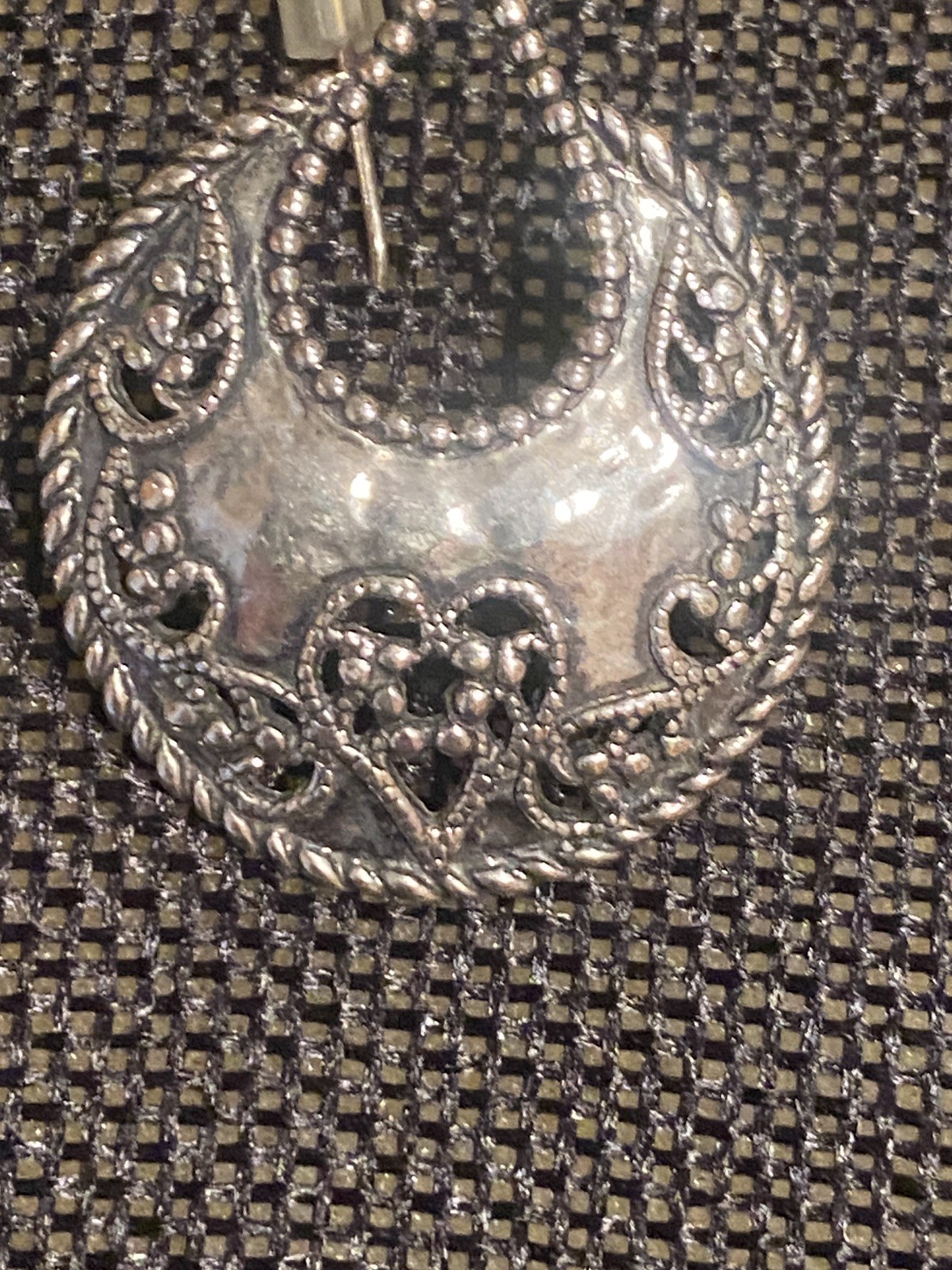 PZ Sterling Silver 925 Ornate openwork Earrings – Israel
