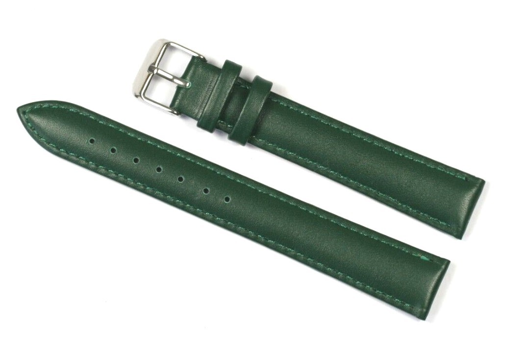 EXTRA LONG GREEN LEATHER WATCH STRAP 18MM 20MM 22MM 24MM MORE COLOURS AVAILABLE
