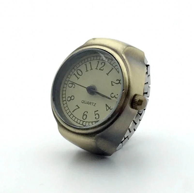 Finger Ring Watches Elastic Band Quartz Analog Watch Cute Gift For Men Women Kid