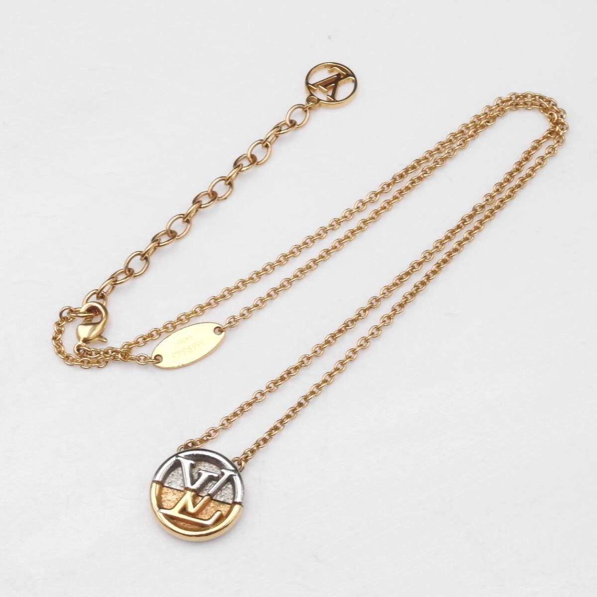 LOUIS VUITTON Necklace Collier LtoV Necklace Metal Gold×Silver M69643 Repair