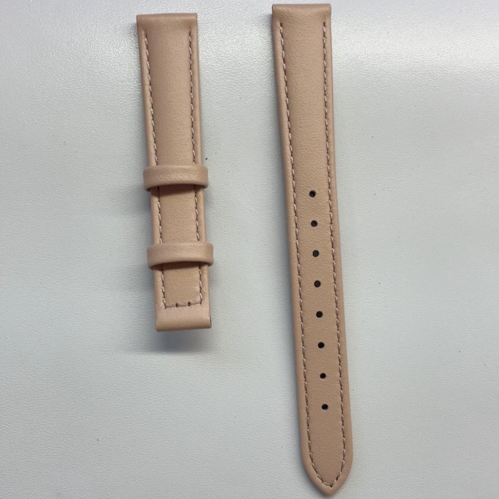 Luxury Genuine Cowhide Leather Watch Band Strap Without Buckle 14mm For Fiyta