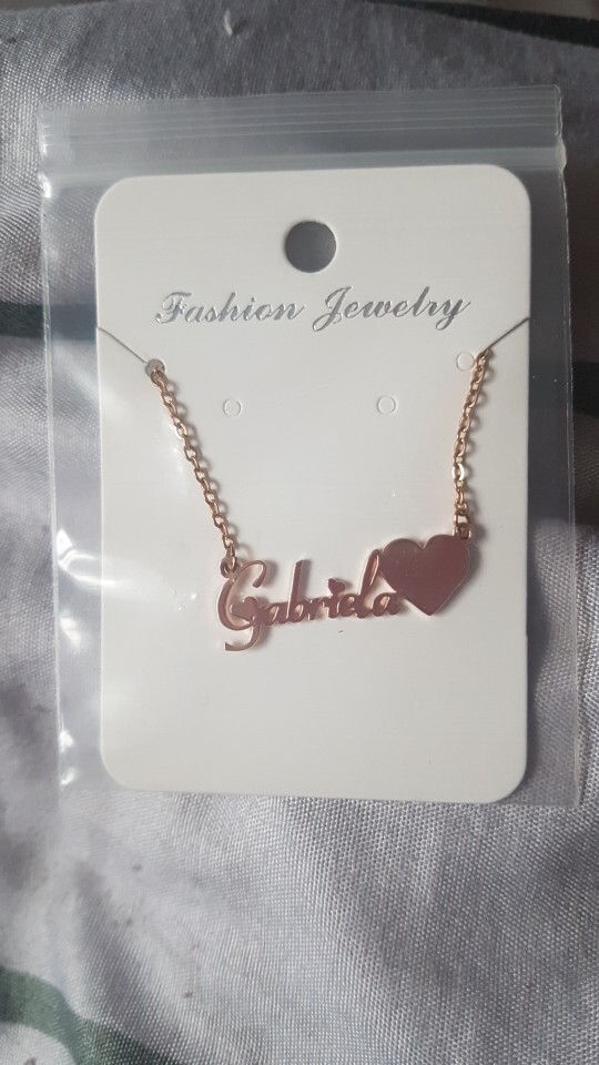 Personalized Custom Name Necklace Women Stainless Steel Nameplate Pendant Gift
