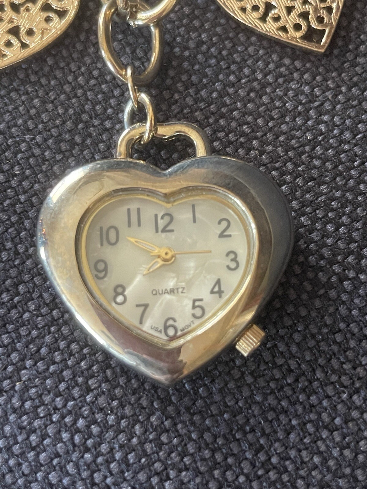 Heart Charm Bracelet W/heart Watch See details (J-12)
