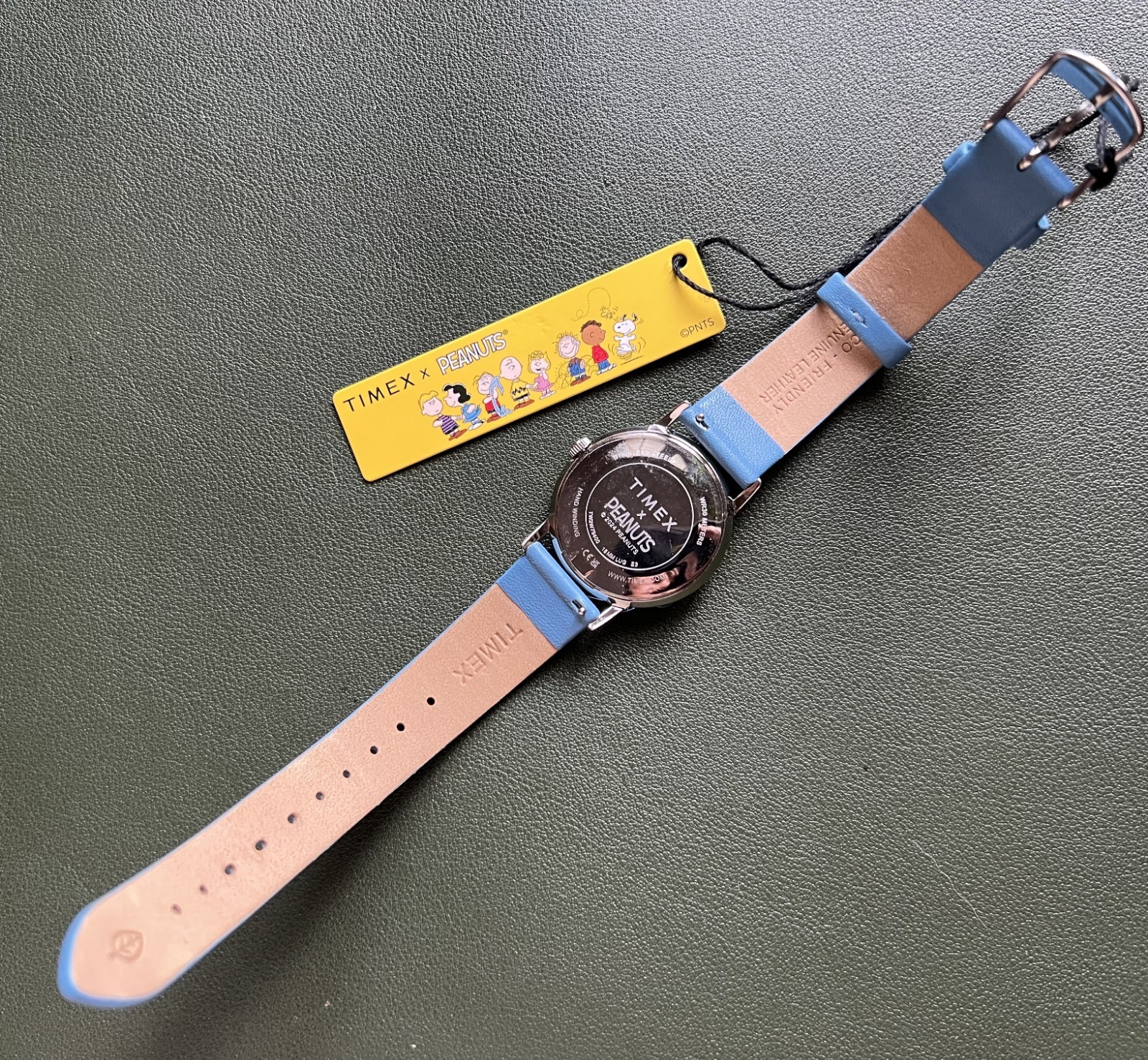 Timex Marlin Blue Peanuts Snoopy Limited Edition Hand-Wound Watch TW2W79400