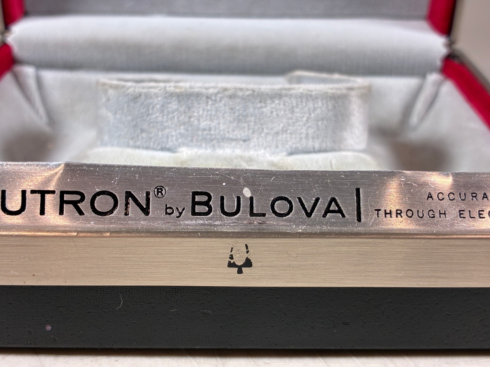 Vintage Bulova Accutron Watch Inner Presentation Case Box Only 1960s / 1970s