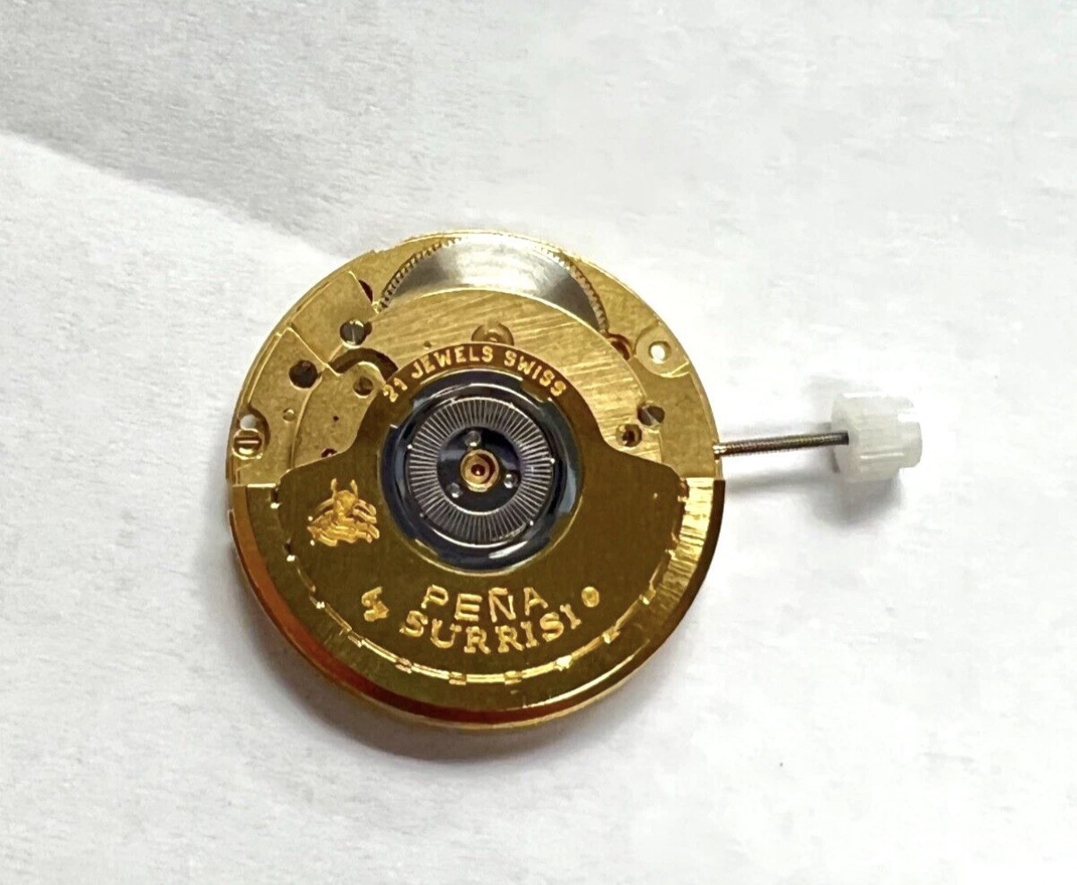 ORIGINAL NEW ETA 2892-A2 AUTOMATIC MOVEMENT PENA SURRISI SWISS 21 JEWELS DATE 3′