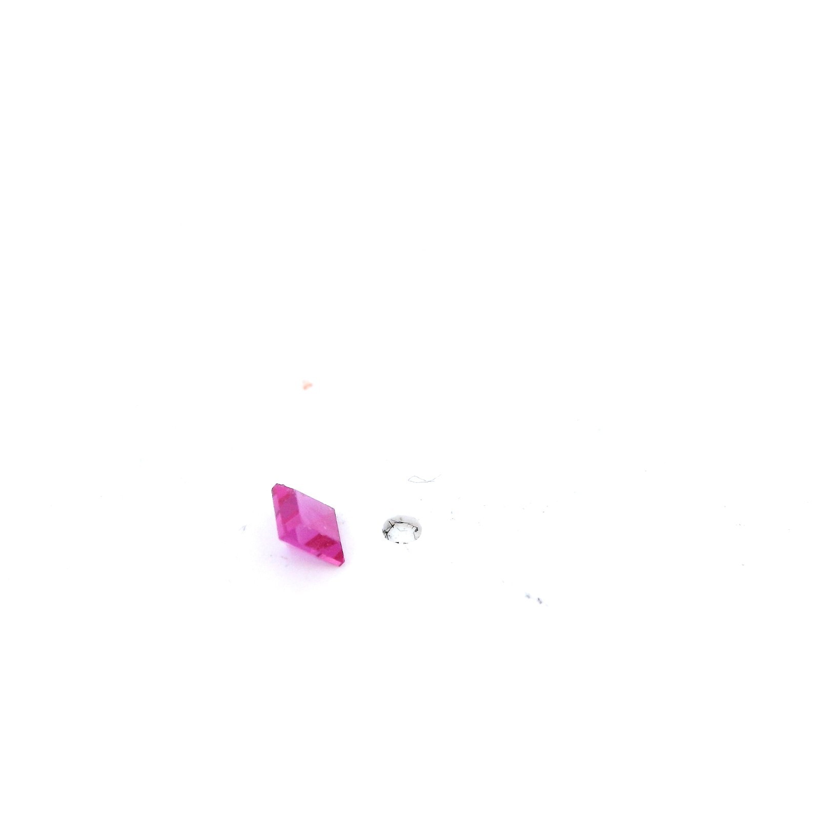 .16ct Loose Princess Cut Lab Created Ruby Gemstone 3 x 3mm