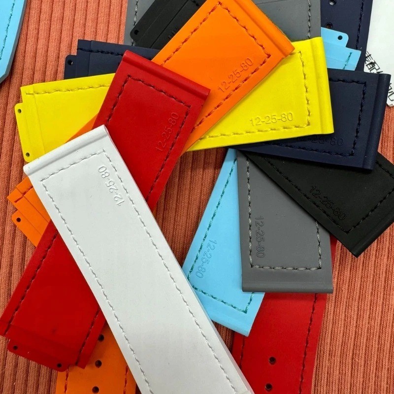 25/22mm Croco Leather Watch Strap Fits HB Classic Fusion 521 Series