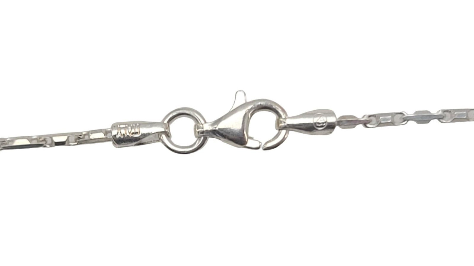 Arrow Bullet 1.2 mm Link 18″ Chain Necklace Solid Real 925 Sterling Silver NEW