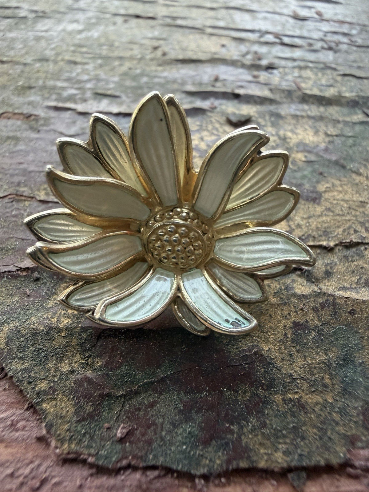 David Andersen Flower Brooch by Sterling Silver Enamel Norway Norwegian 2359