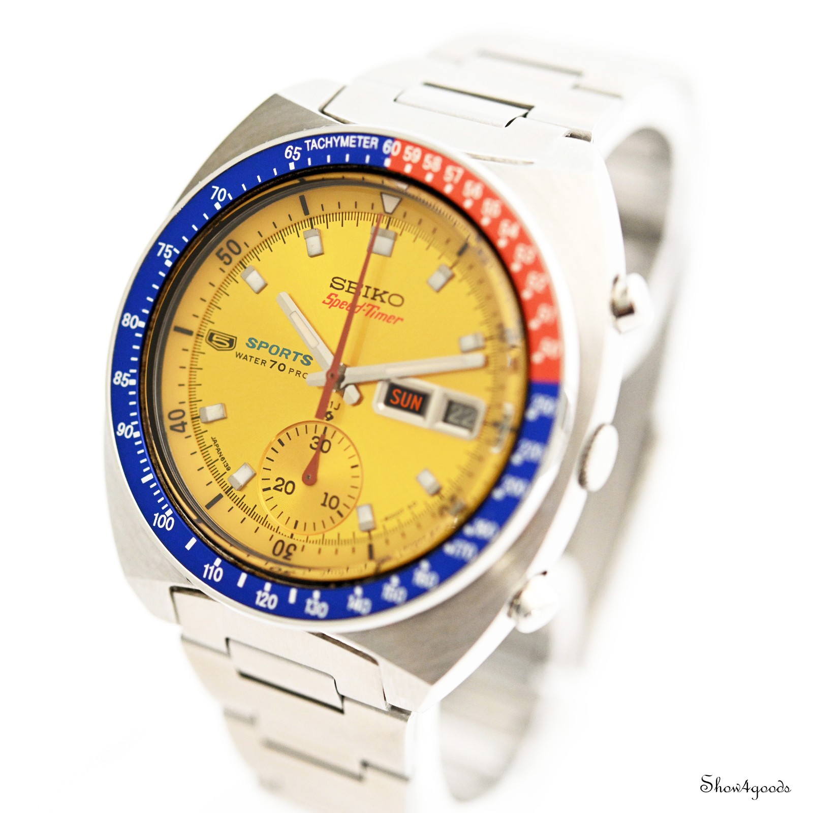 SEIKO Chronograph POGUE SpeedTimer 6139-6000 – Restored and Overhauled – 1970