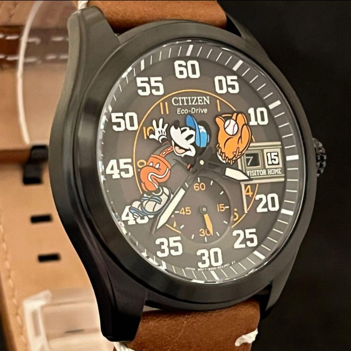 [B1P] Citizen Disney Mickey Mouse Baseball Model Quartz Mens Watch [k3p]