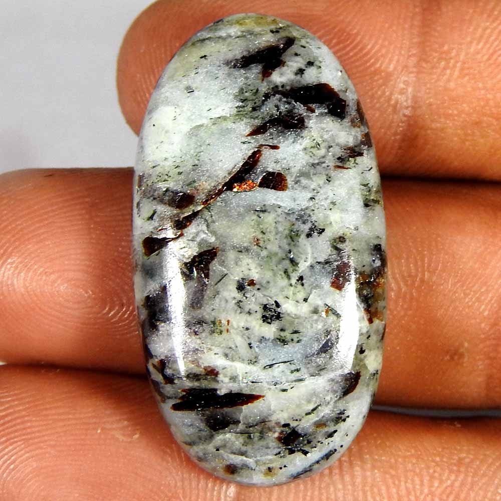 40.55Cts100%Natural Russian Astrophyllite Sheen Oval Cabochons Gemstone