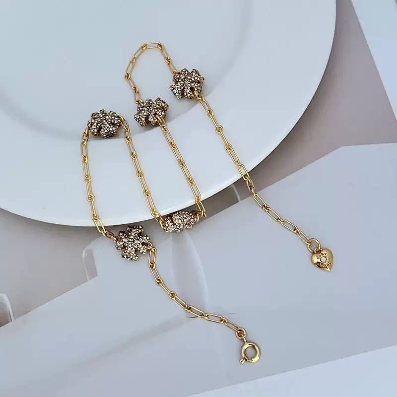 New Tory Choker Gold Necklace with Jewelry Pouch Size length: 38cm