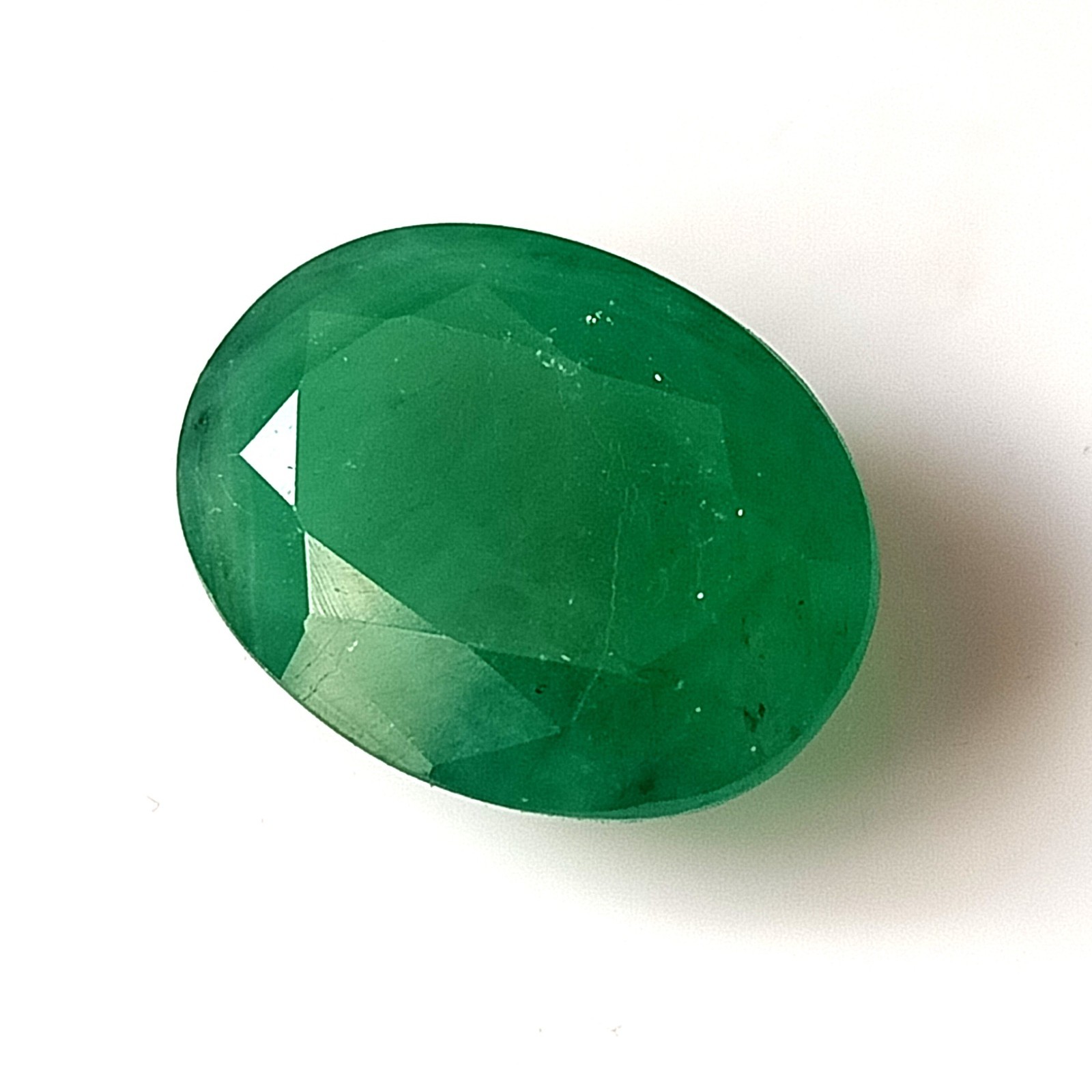9.35 Carat Natural Untreated Emerald Oval Cut Faceted Loose Gemstone 12.3X16.4mm
