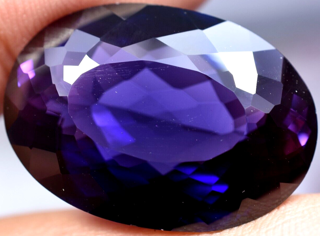 Natural 48.60 Ct Boysenberry Sapphire GGL Certified fabulous Loose Gemstone