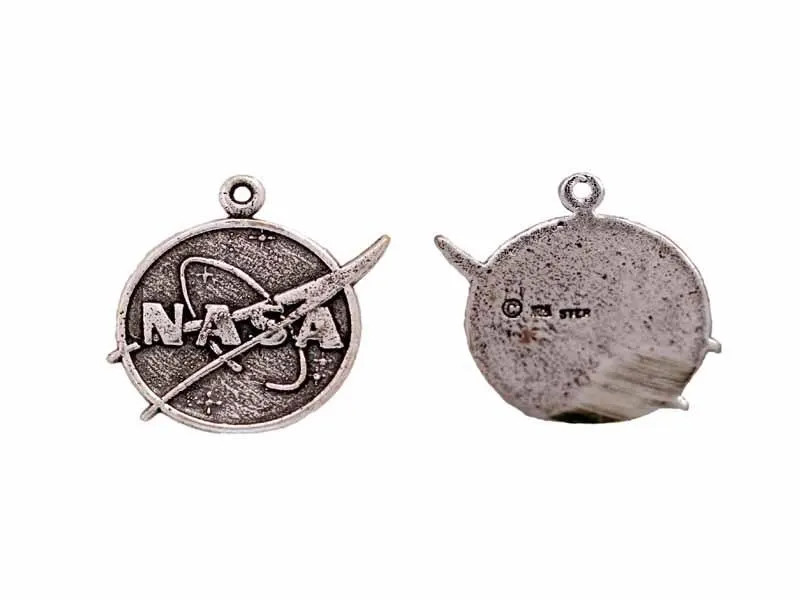 Sterling Silver NASA Charm: Capture the Spirit of Space Exploration | Made in US
