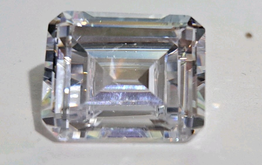 5 Pieces Emerald Cut 12x10mm CZ Cubic Zirconia Loose Stones