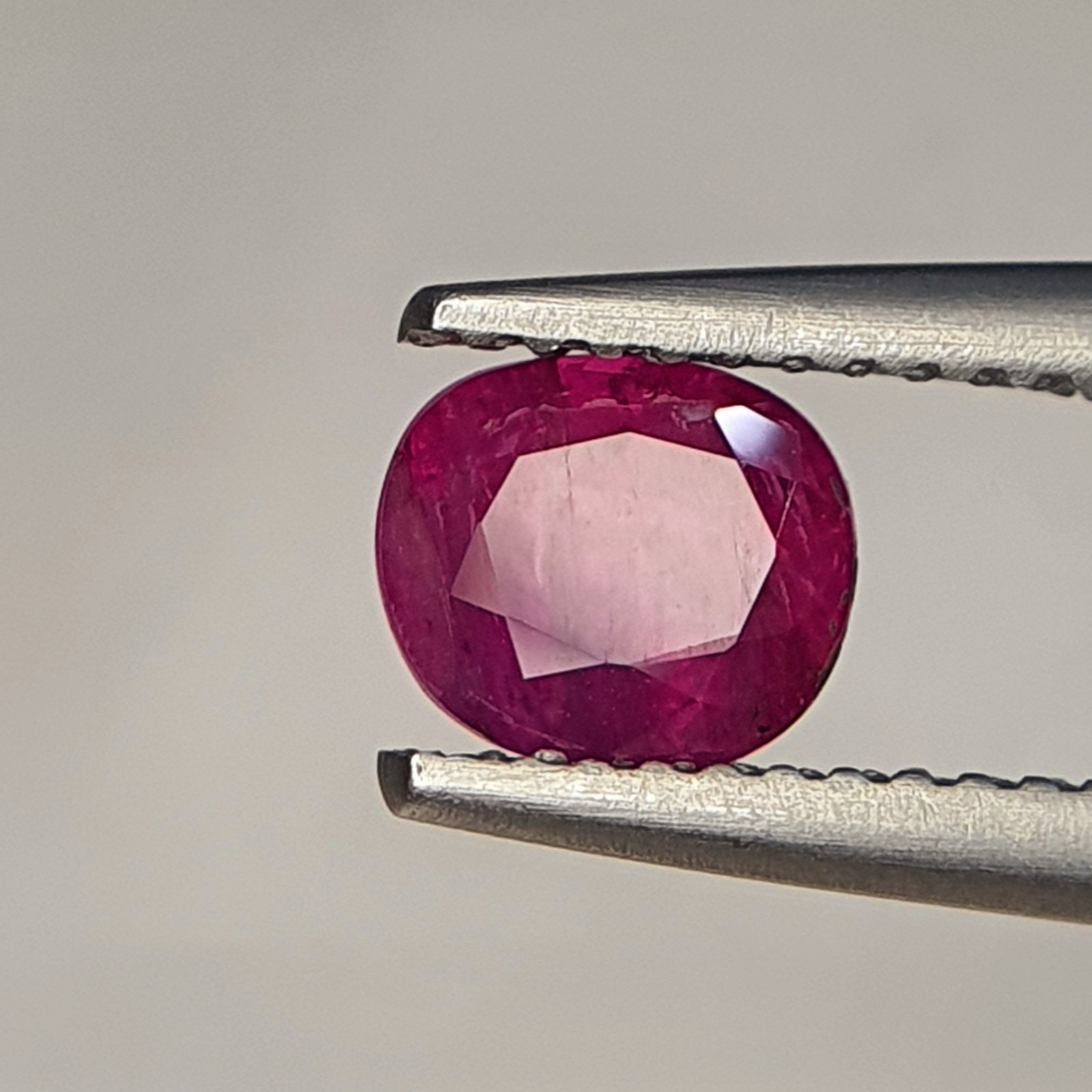 1.53 Ct Natural Ruby Unheated Cushion Cut Red Loose Gemstone