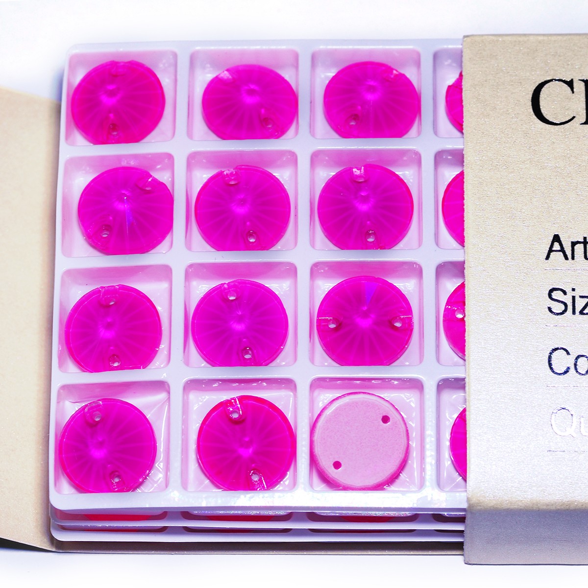 Glass K9 Neon Rivoli New Strass Edges with chamfers Sewing Crystals Sew On Beads