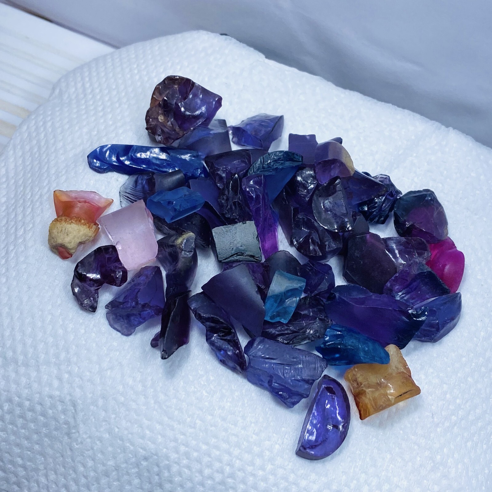 50 Ct Lot Beautiful Color Changing Alexandrite Rough Natural Loose Gemstone AX