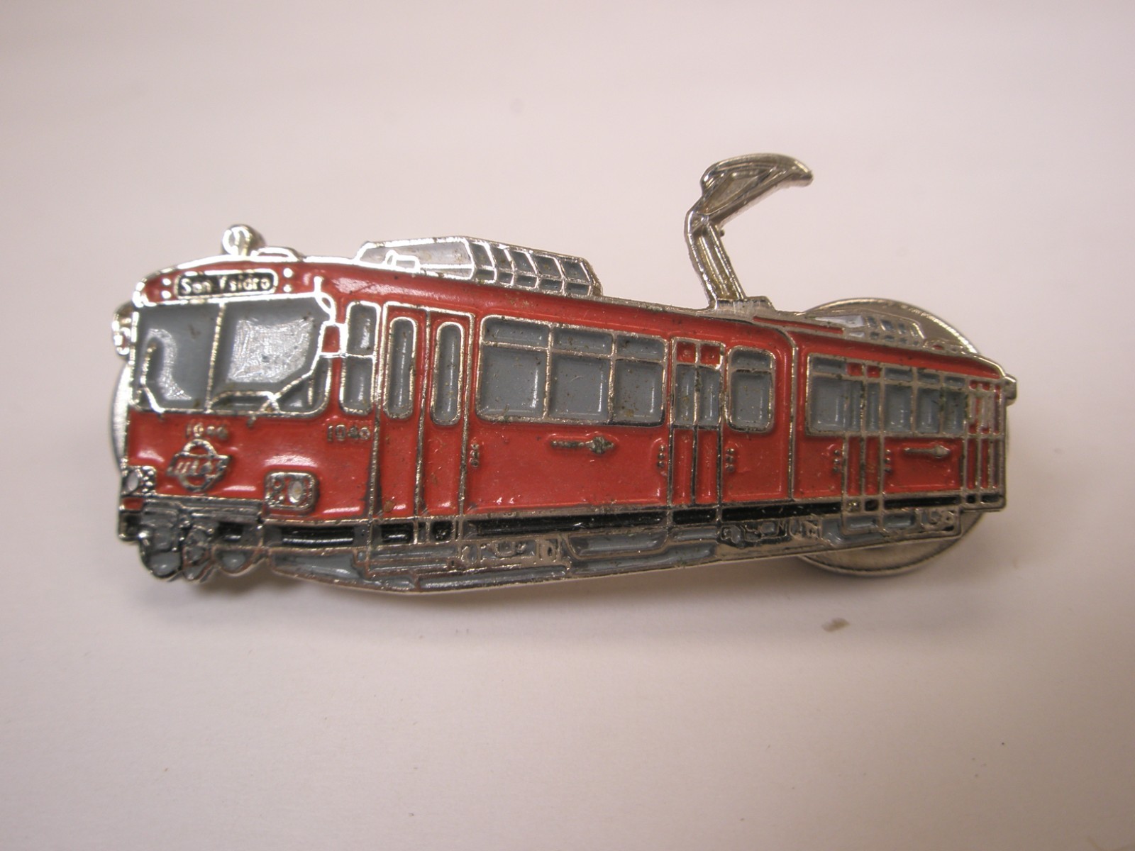 San Ysidro Trolley U2 Light Rail Train Car#1046 Vintage Lapel Pin a05