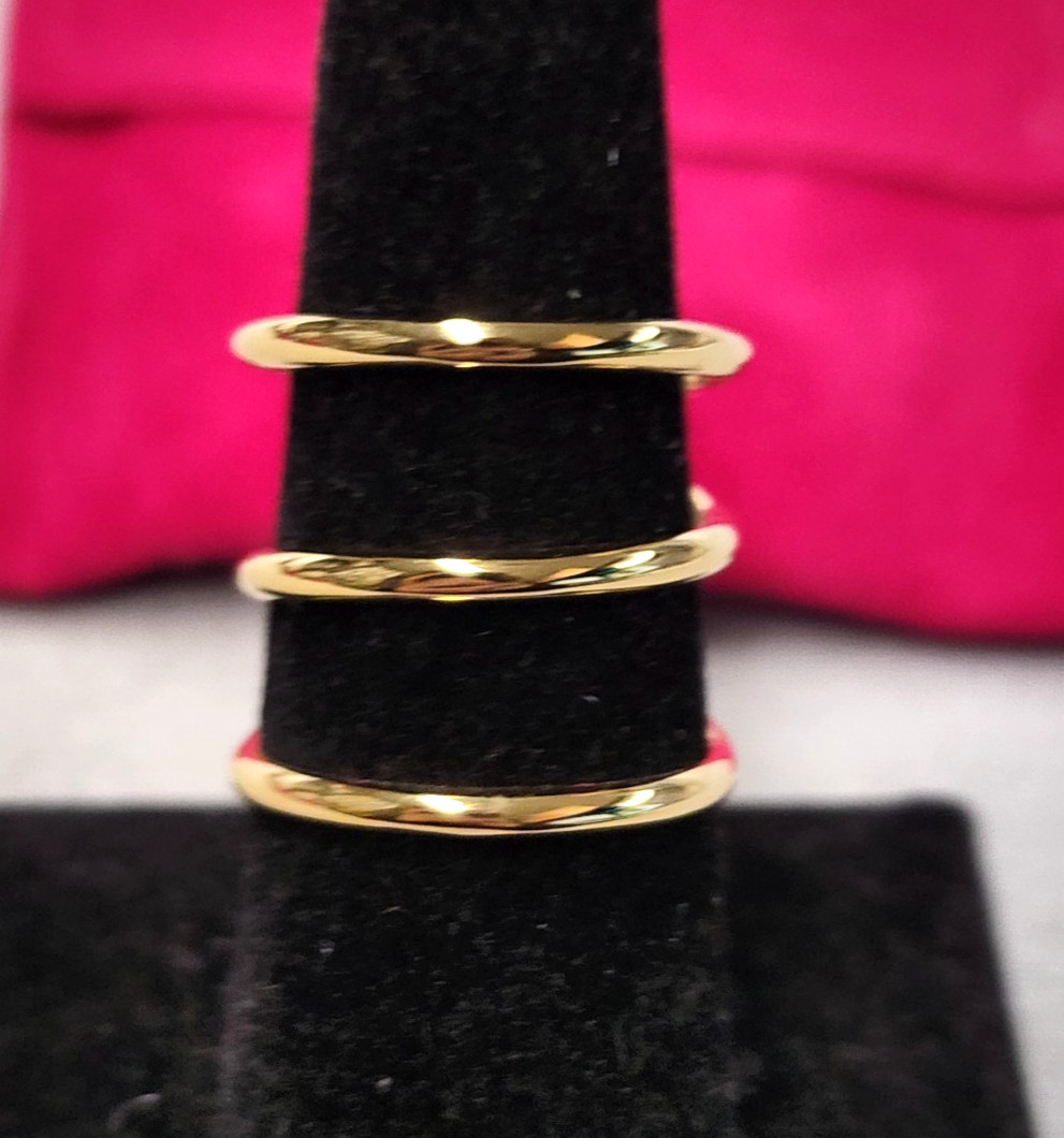 Hey Harper 14K Gold Plated DNA Ring sz 7