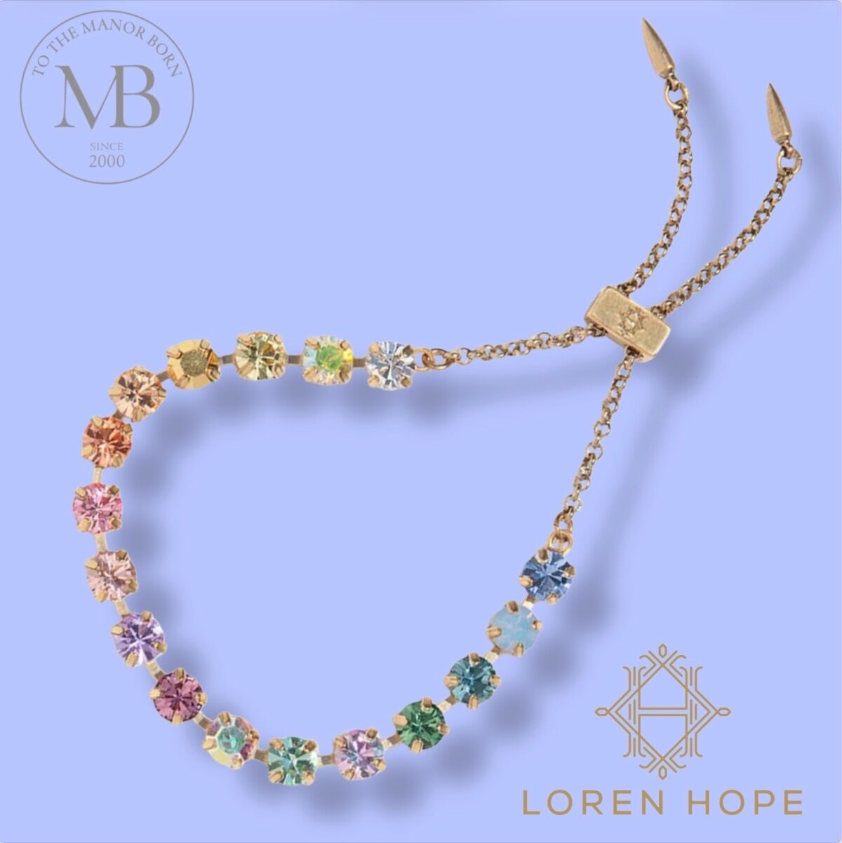 Loren Hope Milly Slider Bracelet in Ombré 18 Karat GP Jewelry Gift