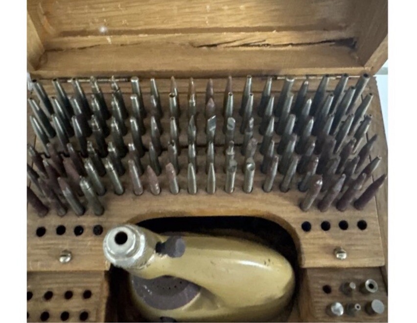 Antique Watchmaker Set Made In Switzerland As pictured