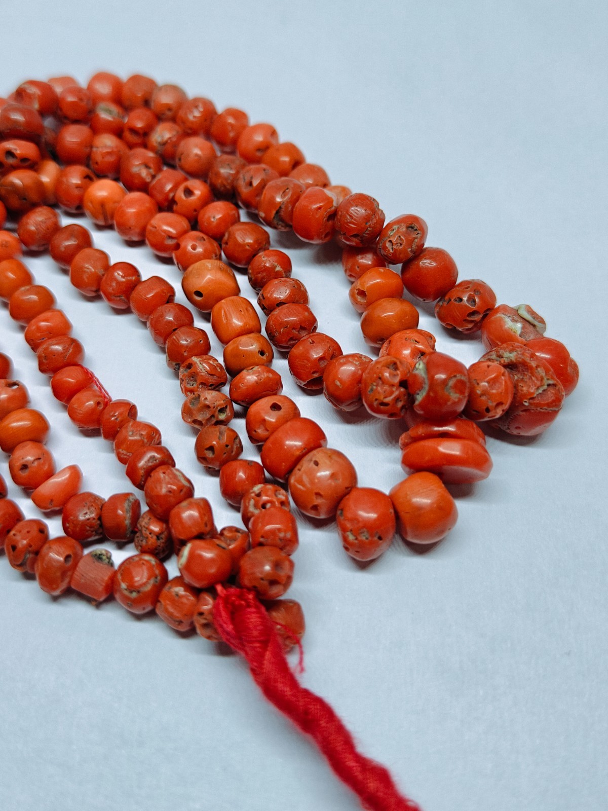 Natural Italian Red Coral Rondelle Beads Jewellery Making Gemstone One Strand.