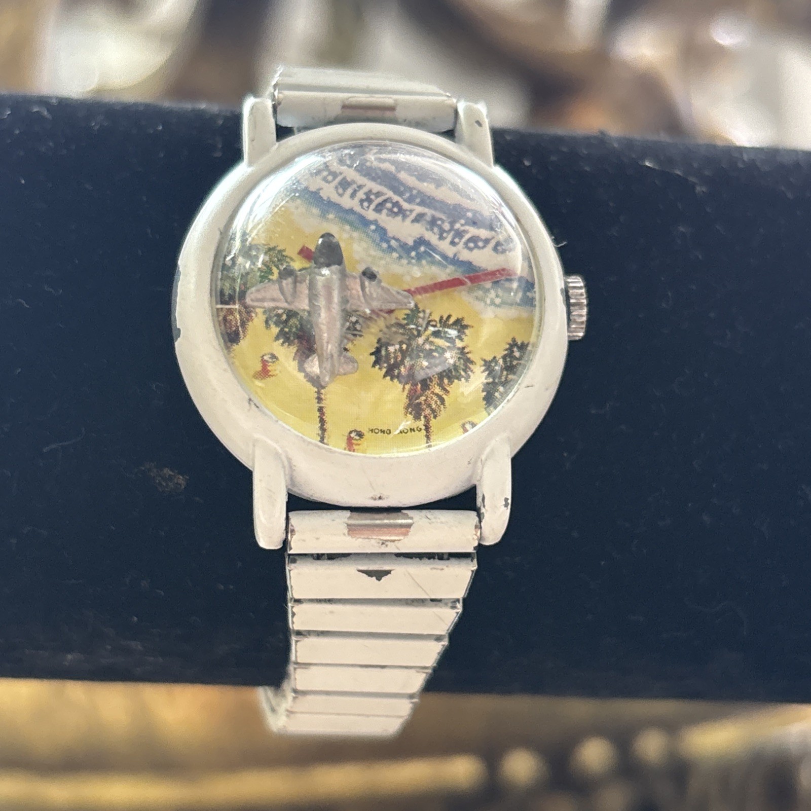 Vintage “Out Of Time” Women’s Bubble Watch. Likely From The 70’s Or 80’s.