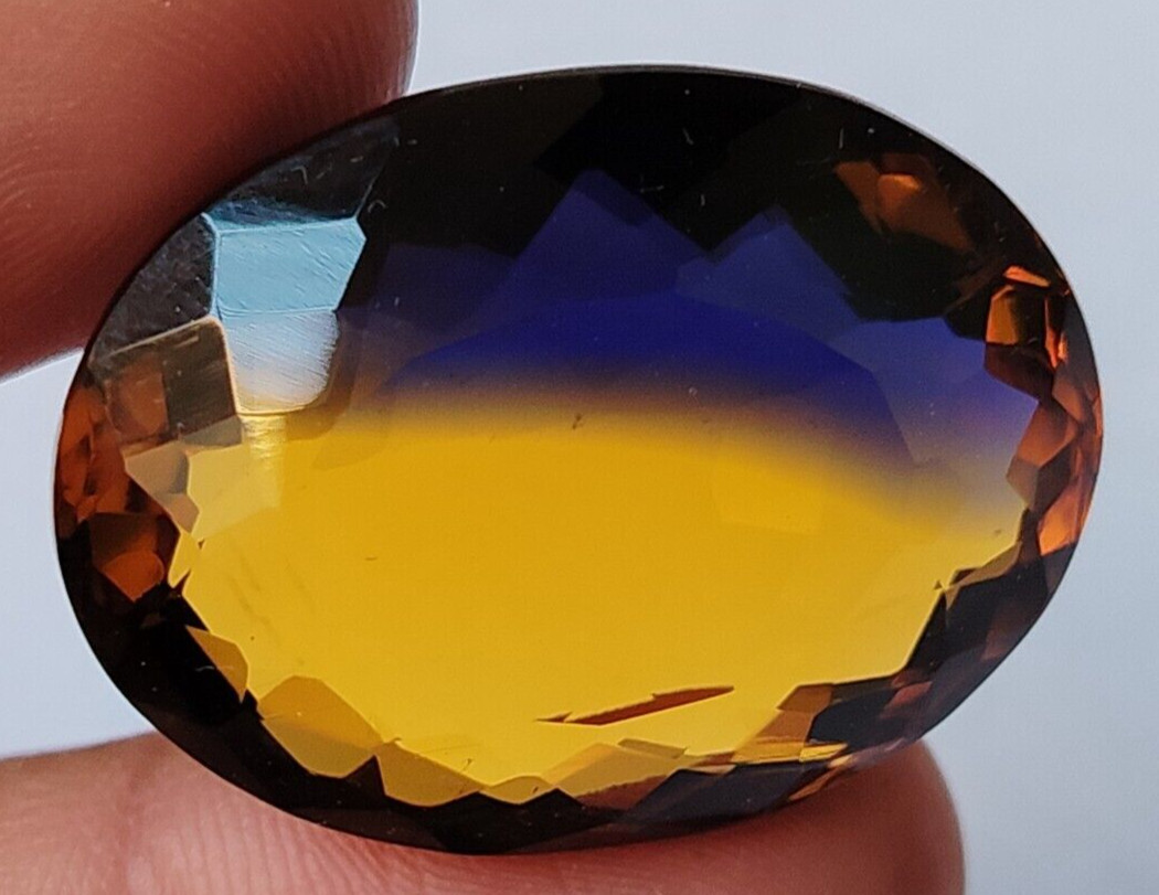 AAA+ Large Ametrine 75.60 Ct. Oval Cut Faceted Loose Gemstone Gift for Women/Her