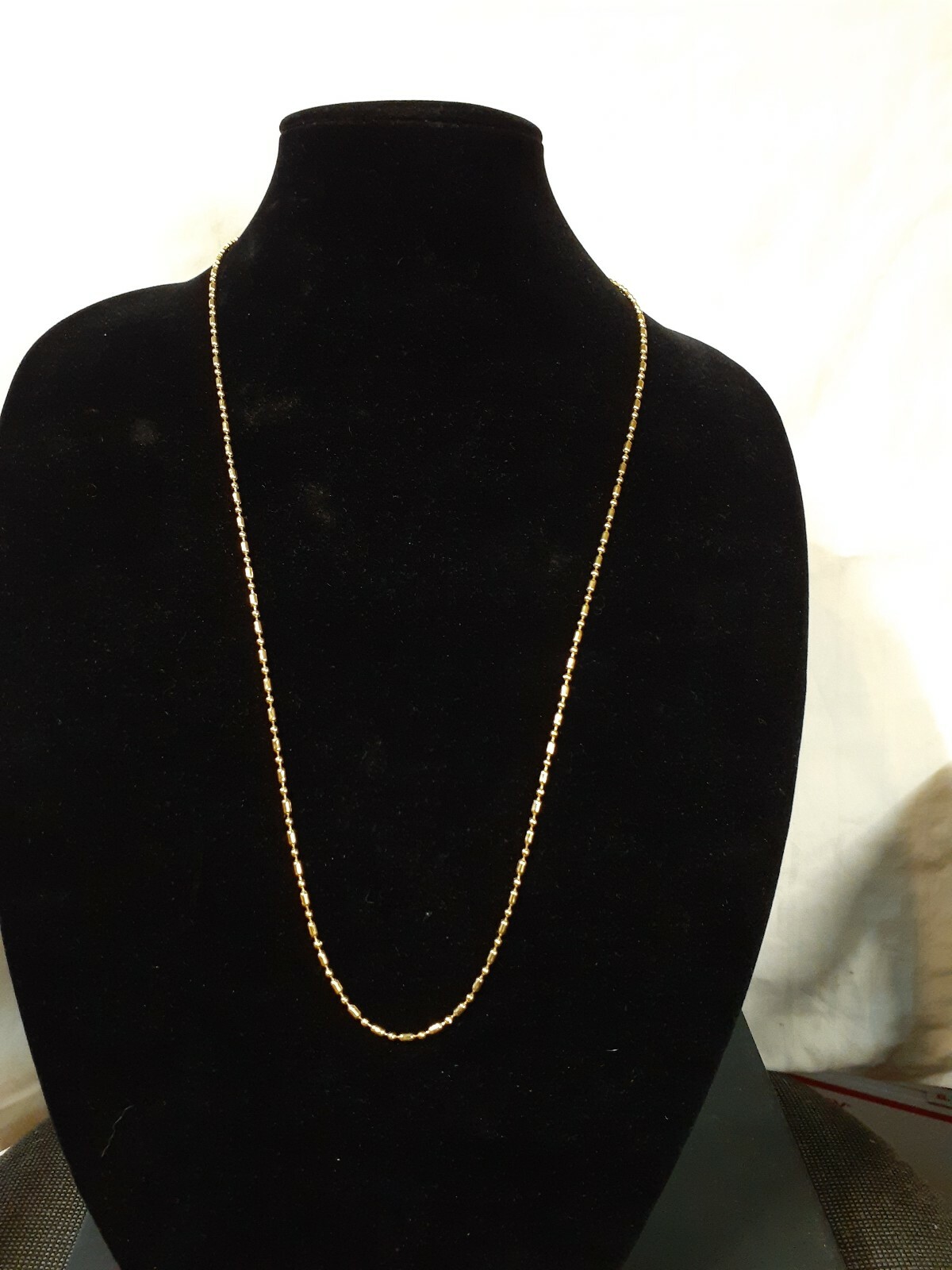 30 INCH. 24 K. GOLD PLATED ( CHAIN NECKLACE) 2 MM