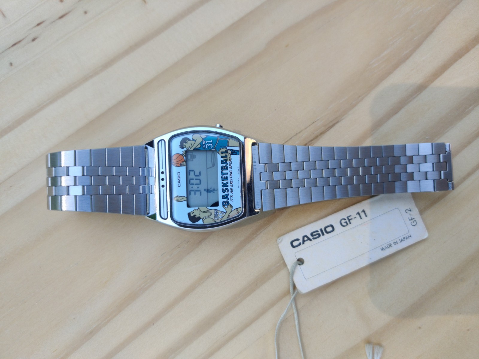 Casio GF-11 Basketball NOS Real Vintage Digital Watch Collectable