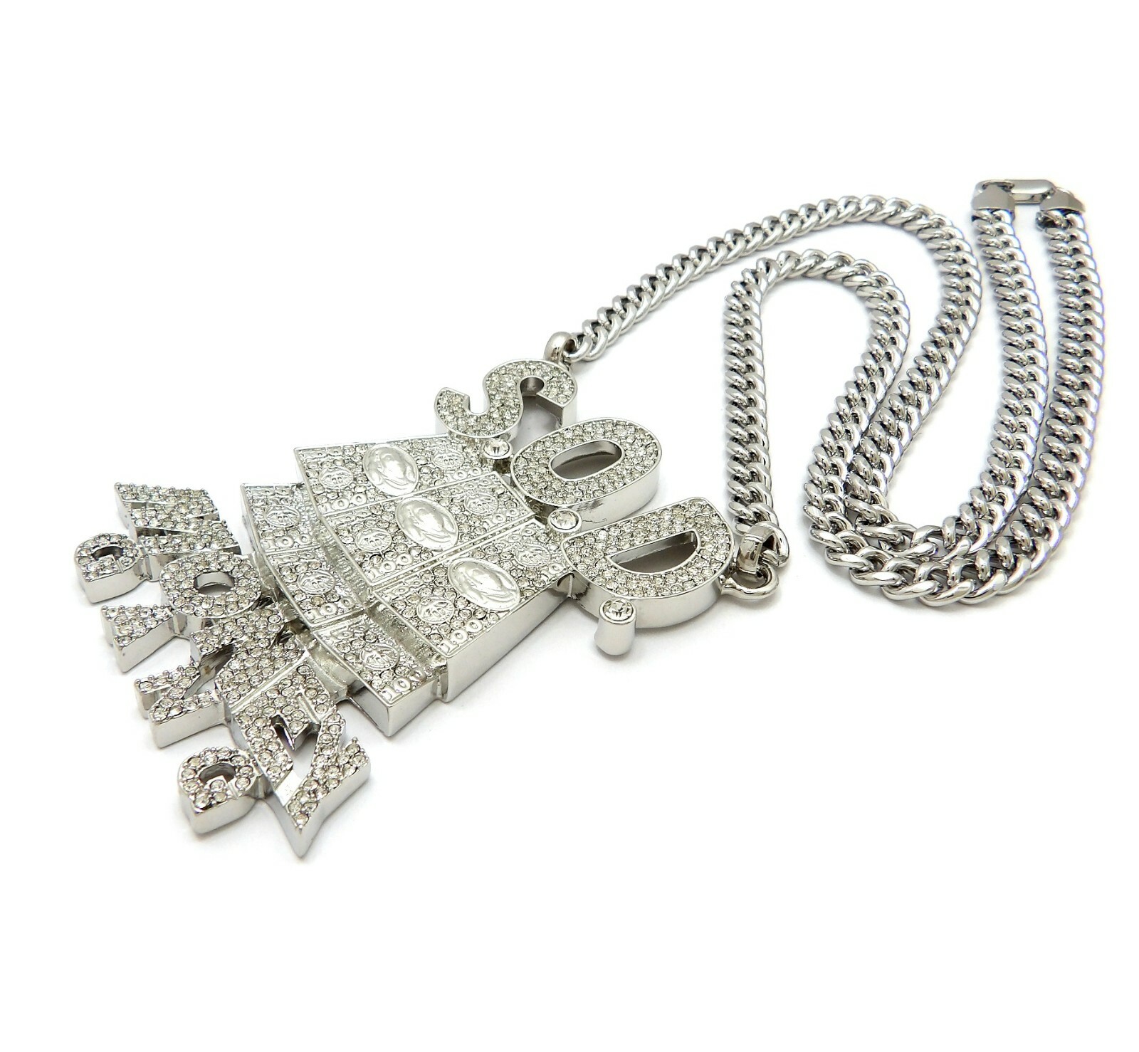 New SOD Money Gang Pendant 6mm/24″ or 30″ Cuban Chain Hip Hop Necklace RC3752