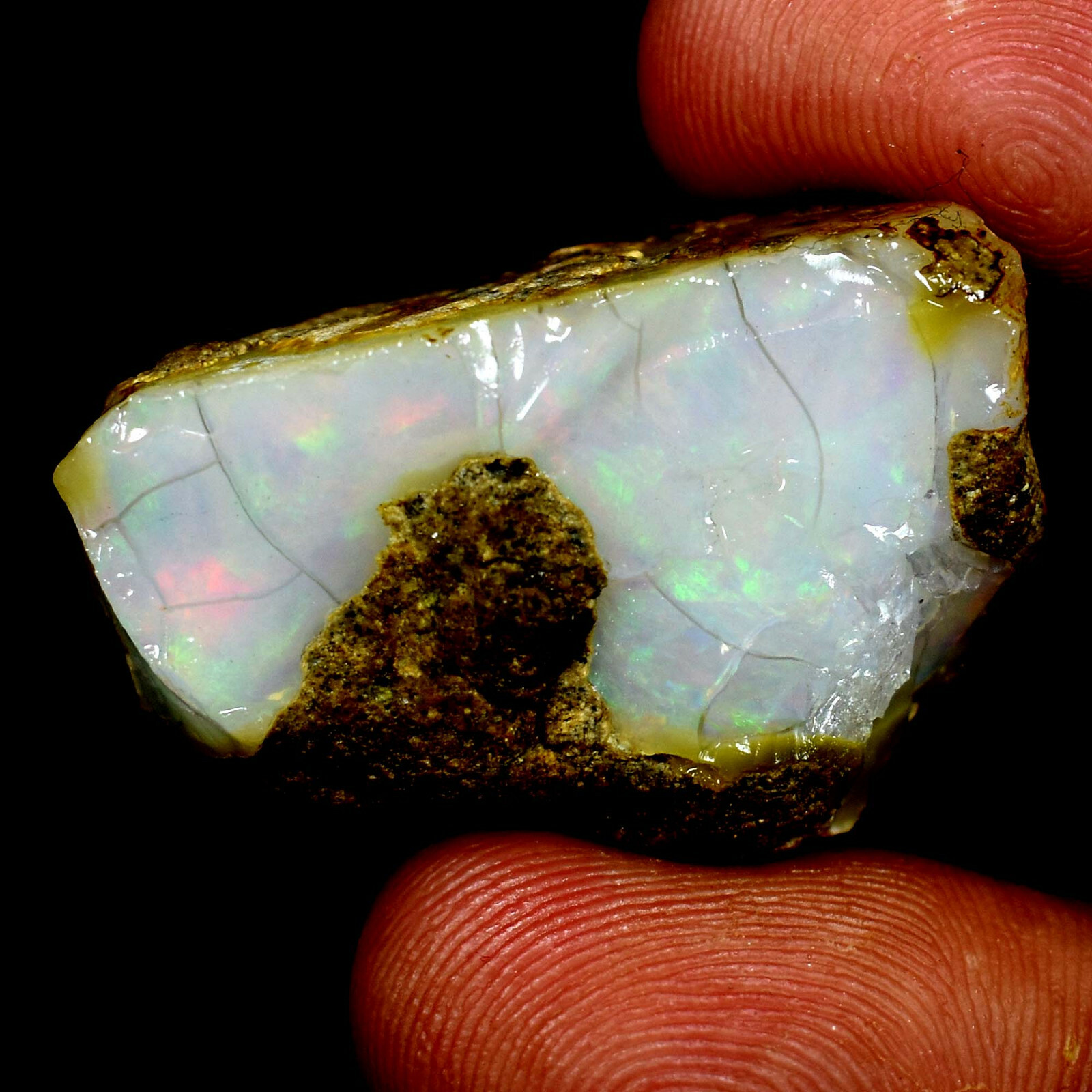 Ethiopian Fire Opal Rough 100% Natural Loose Gemstones 51.40Cts.