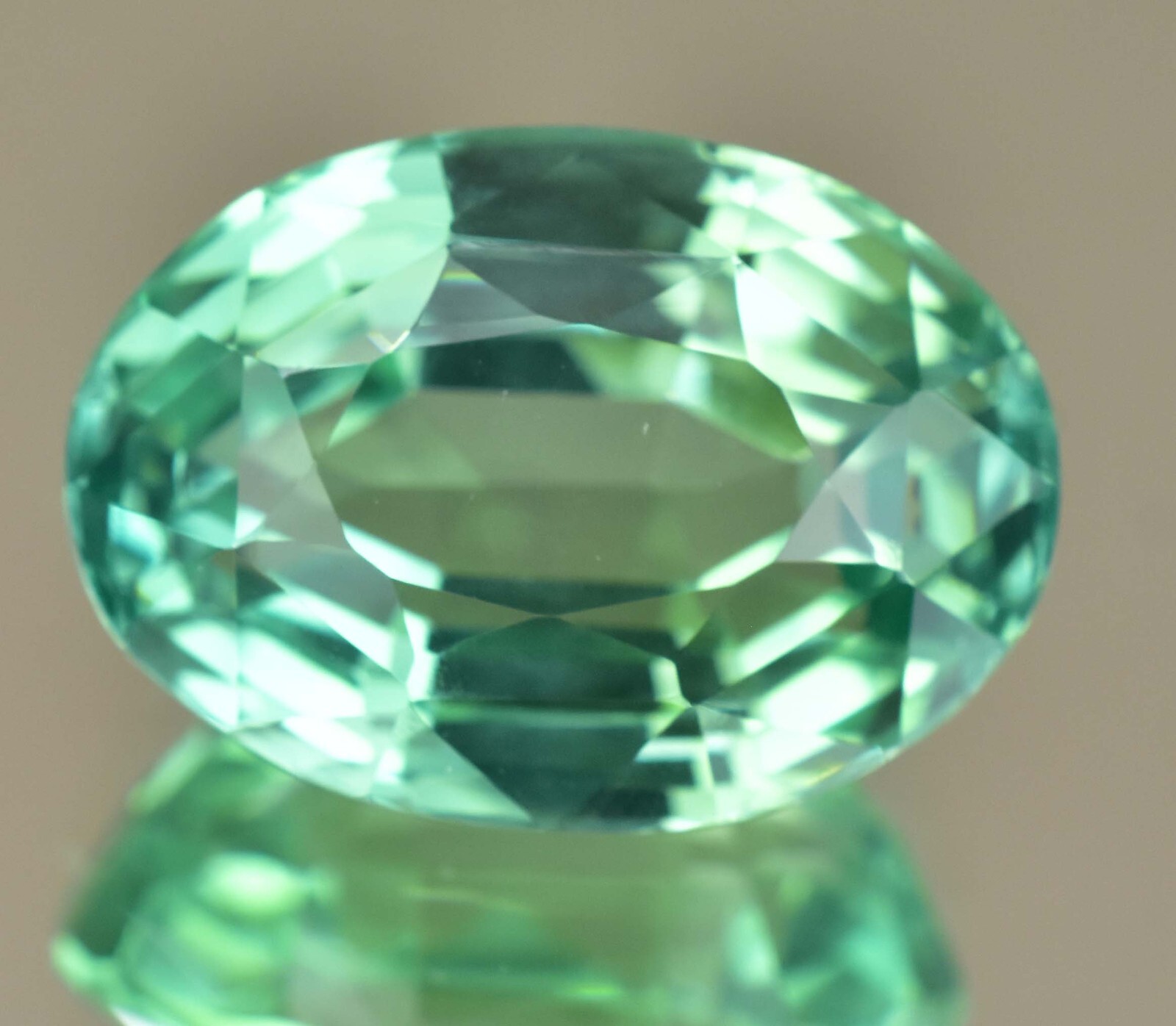 44.10 Ct Natural Green Montana Sapphire FLAWLESS AGL Certified Oval Cut Gemstone