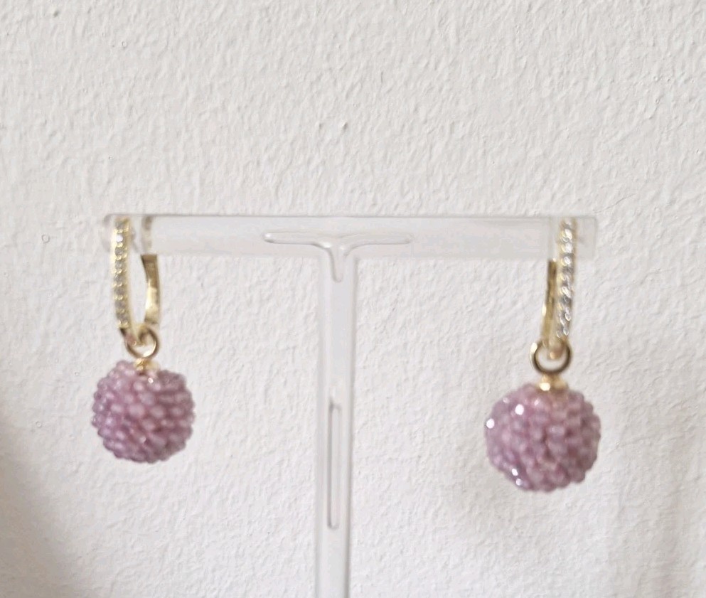 PINK SAPPHIRE CHANGE EARRINGS