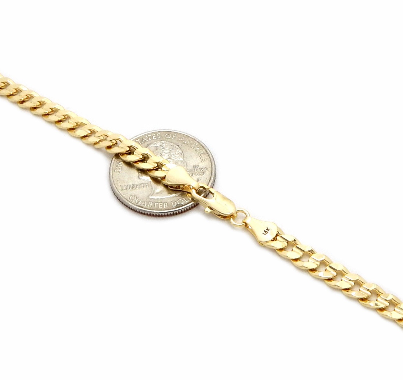 Wholesale Concave Cuban link Chain 12 Piece 5mm 8″ 20″ 22″ 24″ 26″ Necklace
